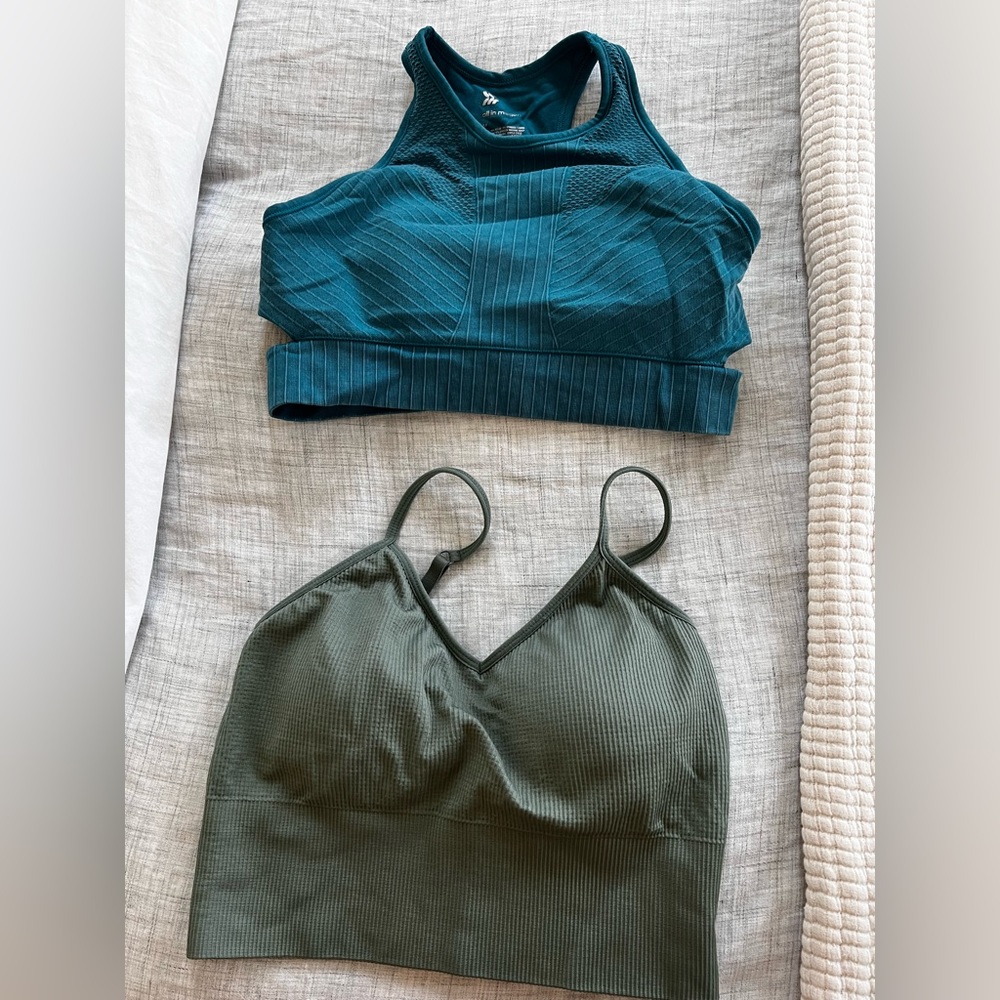 Sports bras.